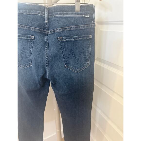 Mother The Insider Crop Step Fray Jeans Girl Crush Size 32 - Picture 9 of 12